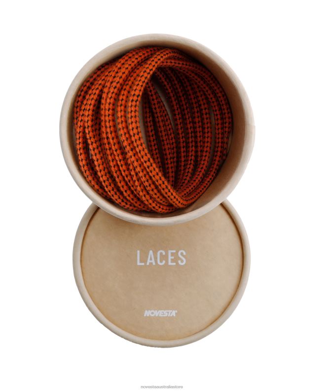 pes_laces_jaeger_orange_black_4620j303_novesta_accessories.jpg Pes Laces Jaeger Orange/Black 4620J303 Novesta Accessories - Image 1