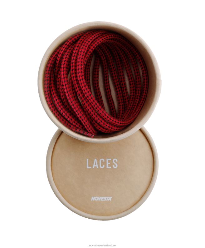 pes_laces_jaeger_red_black_4620j300_novesta_accessories.jpg Pes Laces Jaeger Red/Black 4620J300 Novesta Accessories - Image 1