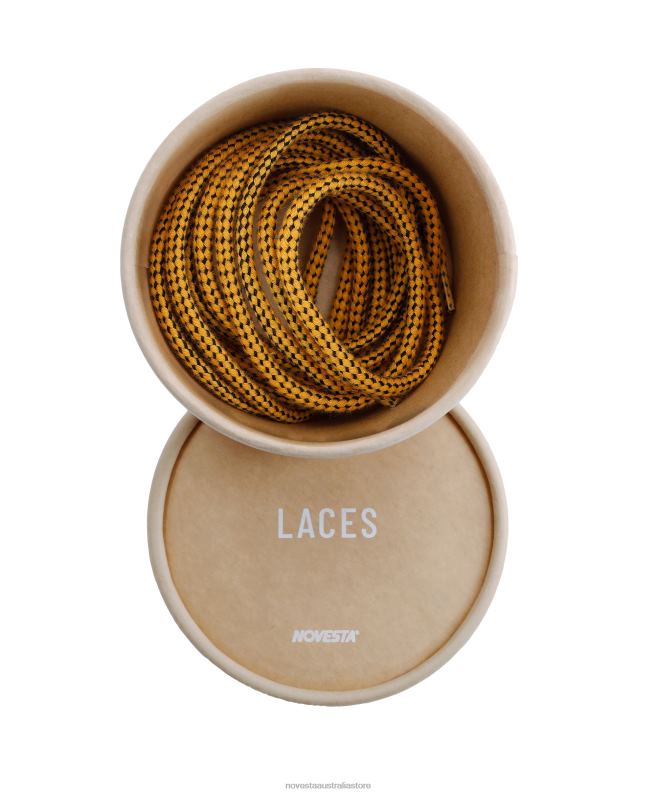 pes_laces_jaeger_yellow_black_4620j301_novesta_accessories.jpg Pes Laces Jaeger Yellow/Black 4620J301 Novesta Accessories - Image 1