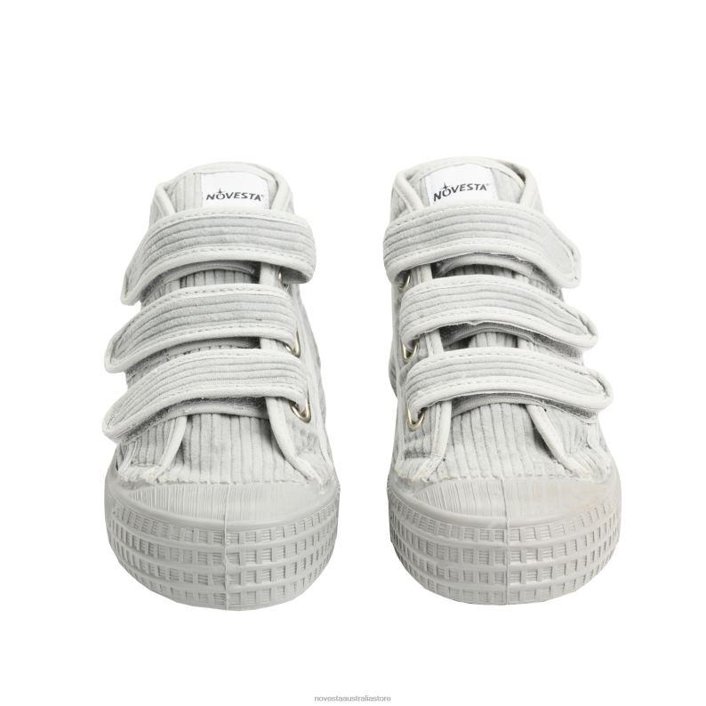 S.D. Kid Vel.Cord Mono Grey 4620J298 Novesta Vegan Shoes - Image 2