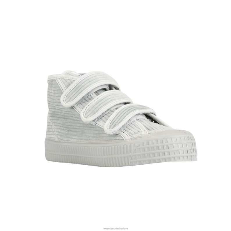 S.D. Kid Vel.Cord Mono Grey 4620J298 Novesta Vegan Shoes - Image 3