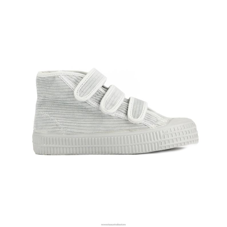 S.D. Kid Vel.Cord Mono Grey 4620J298 Novesta Vegan Shoes - Image 1