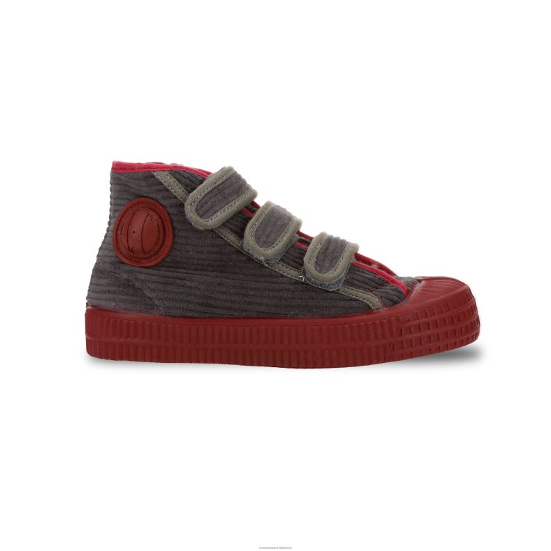 S.D.Kid Vel.Cord W D.Gry/Rubin 4620J251 Novesta Vegan Shoes - Image 3