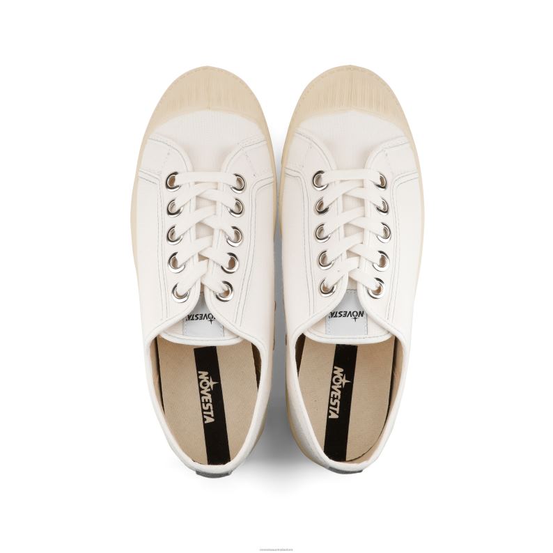 S.M. 10 Wht-20 Grey/106 Ecru 4620J74 Novesta Sneakers - Image 3