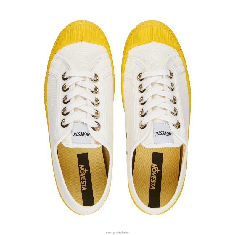 S.M.Kid 10 White/823 Yellow 4620J269 Novesta Vegan Shoes - Image 3