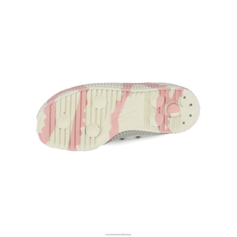 S.M.Kid Vel.Duo 10 Wht/333 Pnk 4620J234 Novesta Vegan Shoes - Image 2