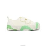 S.M.Kid Vel.Duo 10 Wht/580 Grn 4620J233 Novesta Vegan Shoes