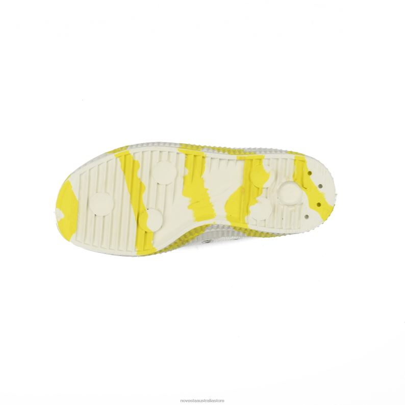 S.M.Kid Vel.Duo 10 Wht/823 Ylw 4620J232 Novesta Vegan Shoes - Image 2