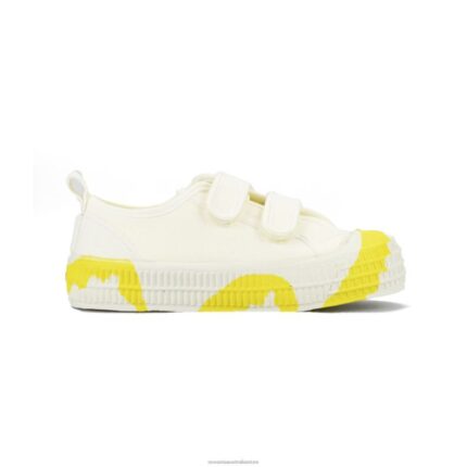 S.M.Kid Vel.Duo 10 Wht/823 Ylw 4620J232 Novesta Vegan Shoes
