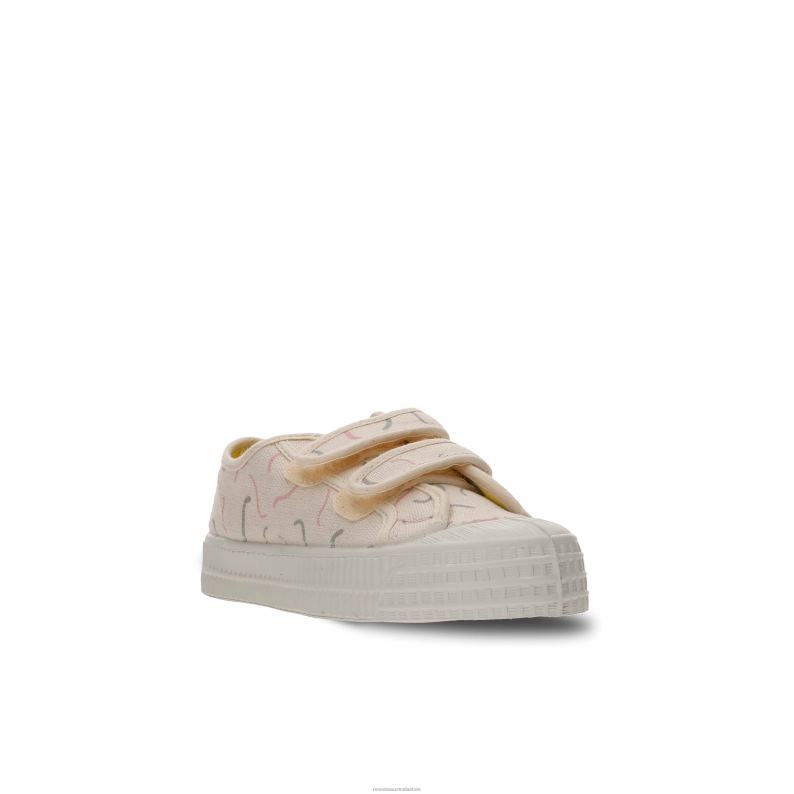 S.M.Kid Vel.Mono 99Bg-Pnk.Prnt 4620J295 Novesta Vegan Shoes - Image 2
