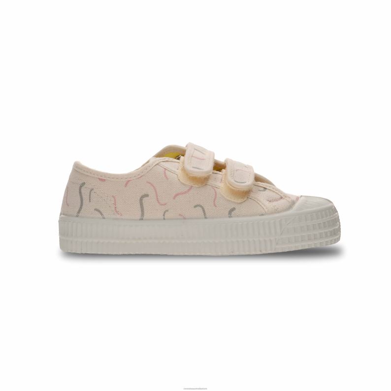 S.M.Kid Vel.Mono 99Bg-Pnk.Prnt 4620J295 Novesta Vegan Shoes - Image 1
