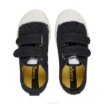 S.M.Kid Velcro 60 Black 4620J266 Novesta Vegan Shoes - Image 2