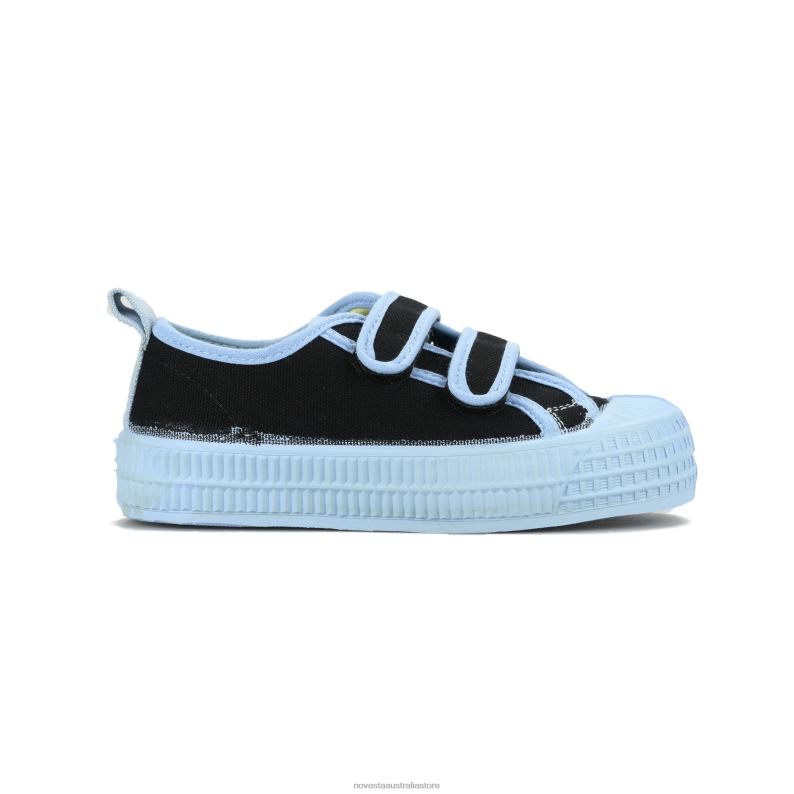 s_m_kid_velcro_60_blk_914_skbl_4620j274_novesta_vegan_shoes.jpg S.M.Kid Velcro 60 Blk/914 Skbl 4620J274 Novesta Vegan Shoes - Image 1
