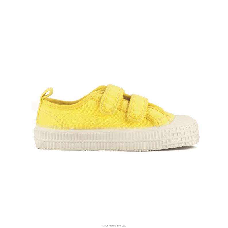 s_m_kid_velcro_68_yellow_4620j265_novesta_vegan_shoes.jpg S.M.Kid Velcro 68 Yellow 4620J265 Novesta Vegan Shoes - Image 1