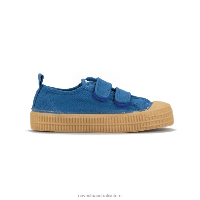 S.M.Kid Velcro 92 Az/003 Trnsp 4620J287 Novesta Vegan Shoes - Image 1