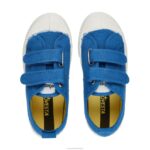 S.M.Kid Velcro 92 Azure 4620J264 Novesta Vegan Shoes - Image 2