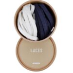 Cotton Shoelaces 10 White/27 Navy 4620J312 Novesta Accessories