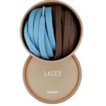 Cotton Shoelaces 40 Brwn/09 Sky Bl 4620J310 Novesta Accessories