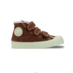 S.D.Kid Vel.Cord W Brown/Mint 4620J250 Novesta Vegan Shoes - Image 3