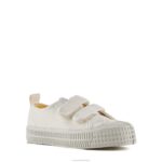 S.M.Kid Velcro 10 White 4620J290 Novesta Vegan Shoes - Image 2