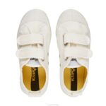 S.M.Kid Velcro 10 White 4620J290 Novesta Vegan Shoes - Image 3