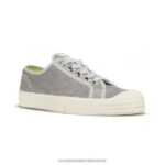 Star Master Corduroy Grey 4620J206 Novesta Vegan Shoes - Image 7